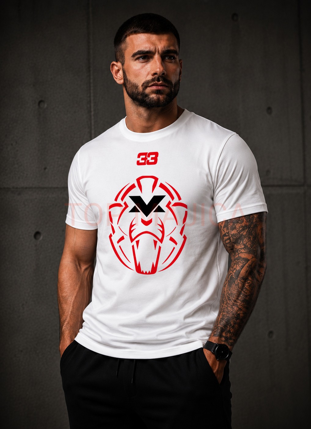 Max Verstappen logo majica bela Max Verstappen Logo - Majica bela Max Verstappen logo majica bela
