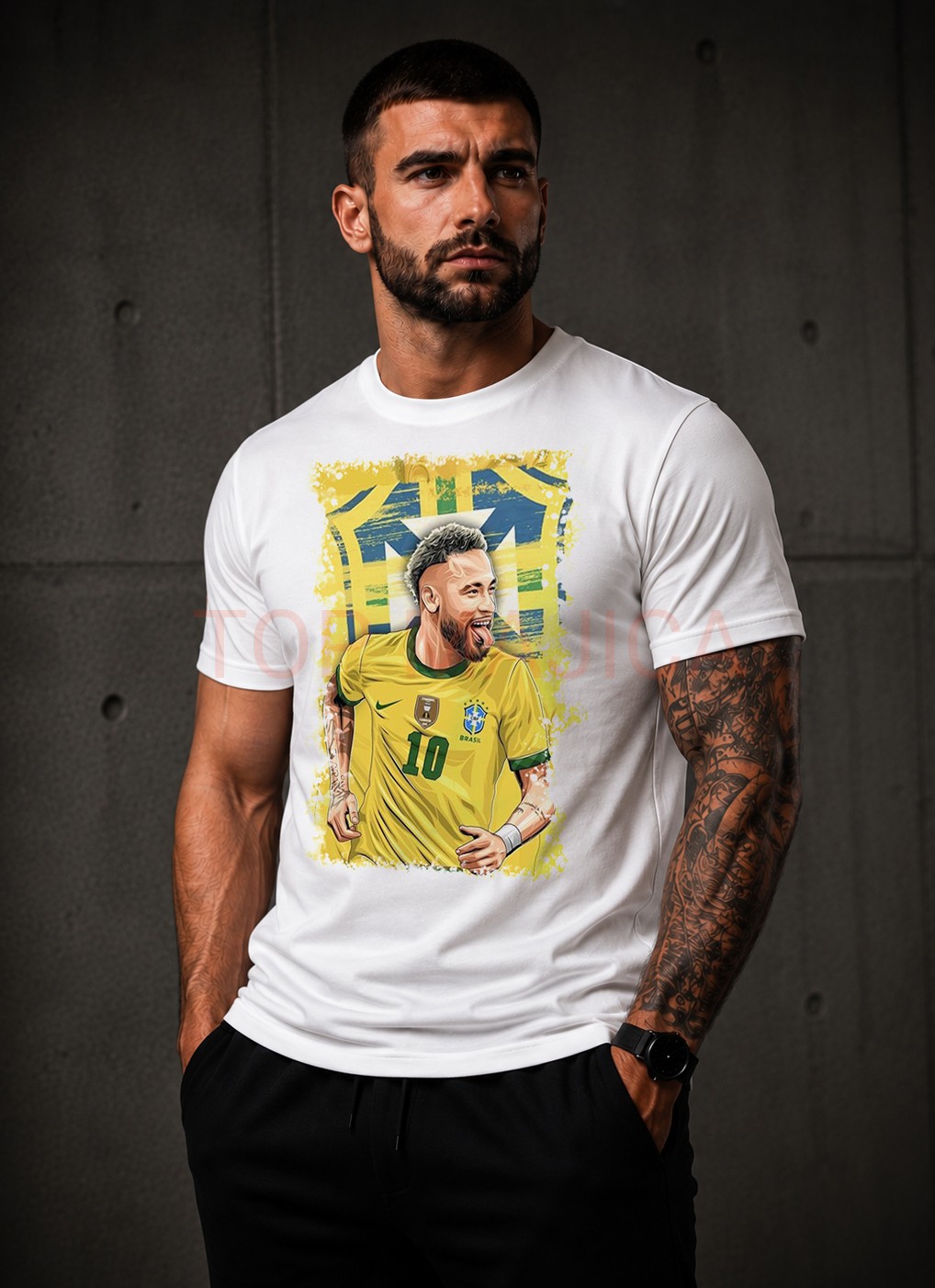 Neymar art Brasil majica Neymar art majica Neymar art Brasil majica