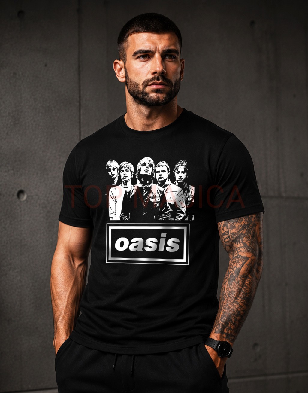 Oasis majica crna Oasis - Majica crna Oasis majica crna