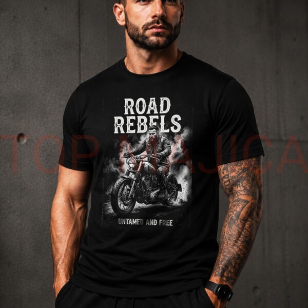 Road Rebels - Moto majica crna