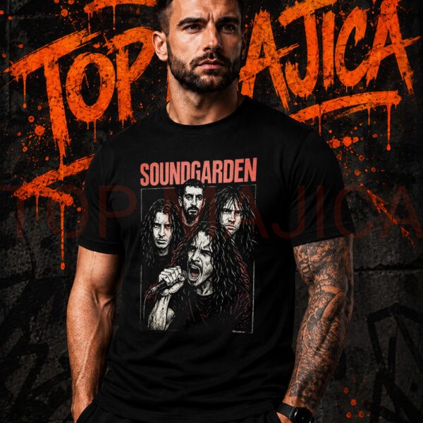 Soundgarden top art majica crna