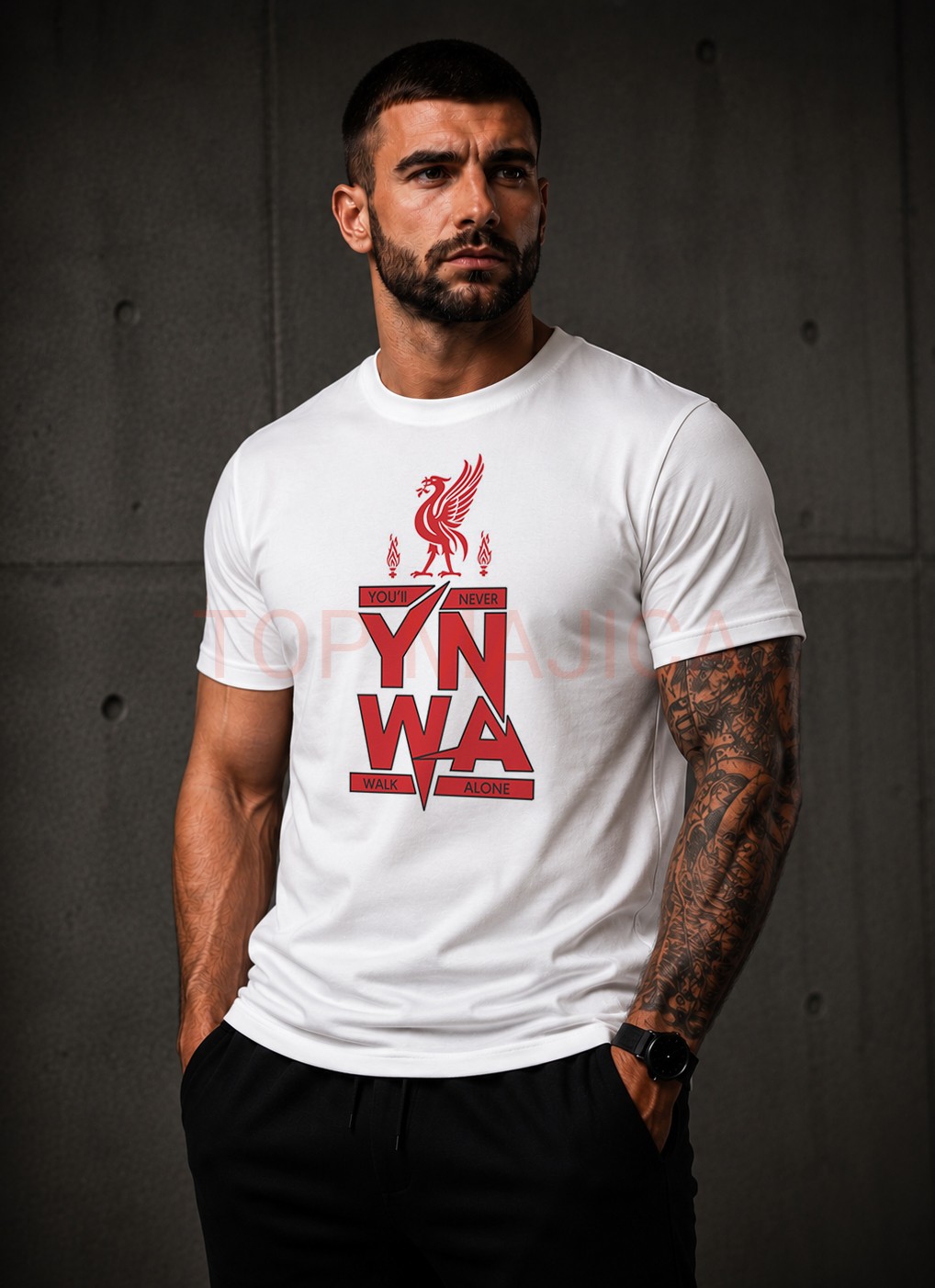 Liverpool YNWA YNWA majica bela