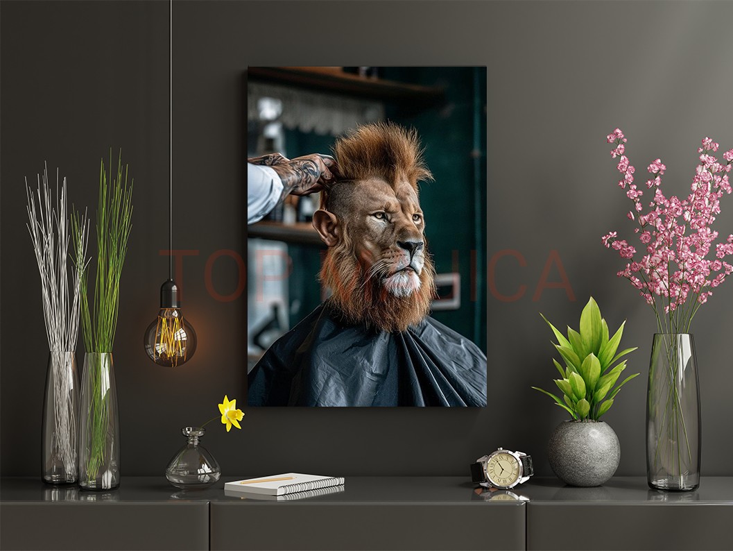 Barber Lion Barber Lion slika za frizerksi salon barber 3s