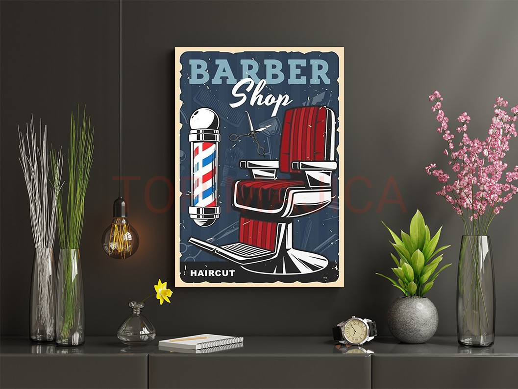 Barber slika za muski frizerski salon - Model 5 barber 9s