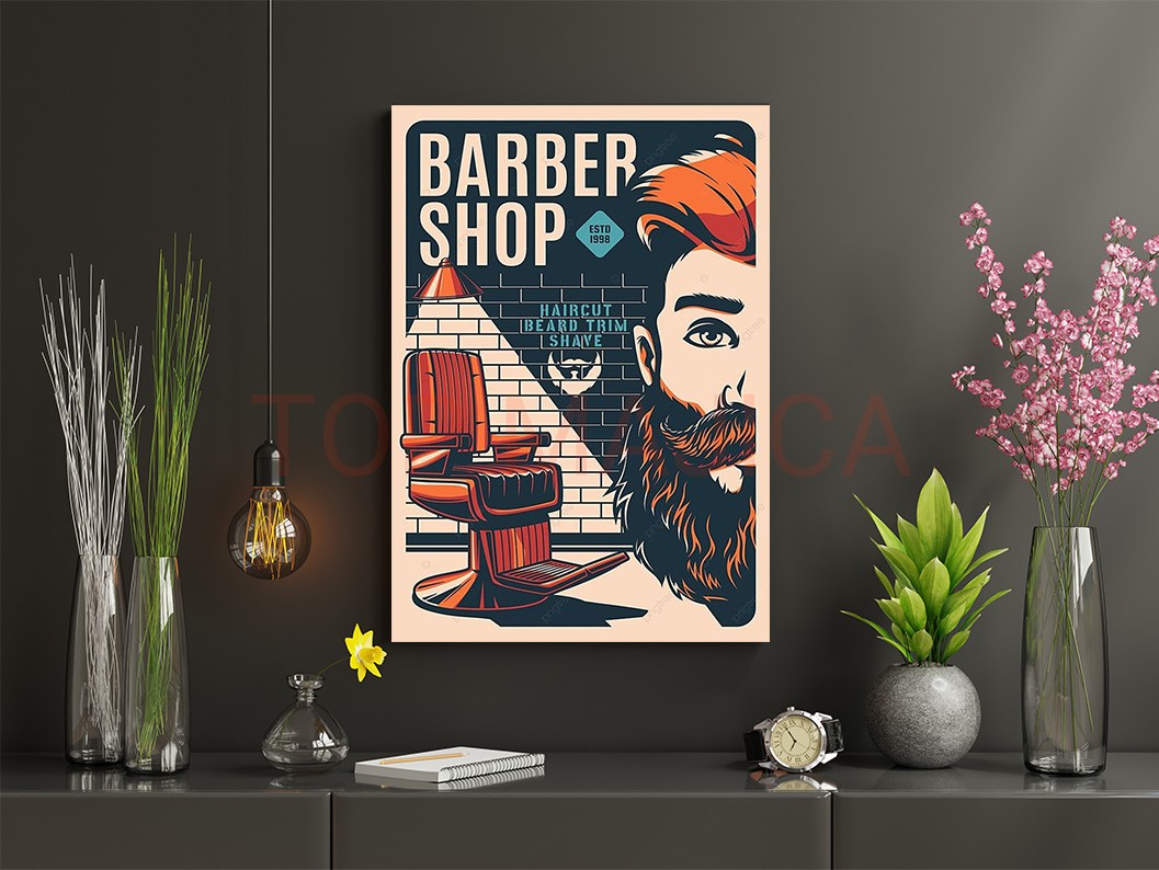 Barber slika za muski frizerski salon - Model 6 barber shop 1