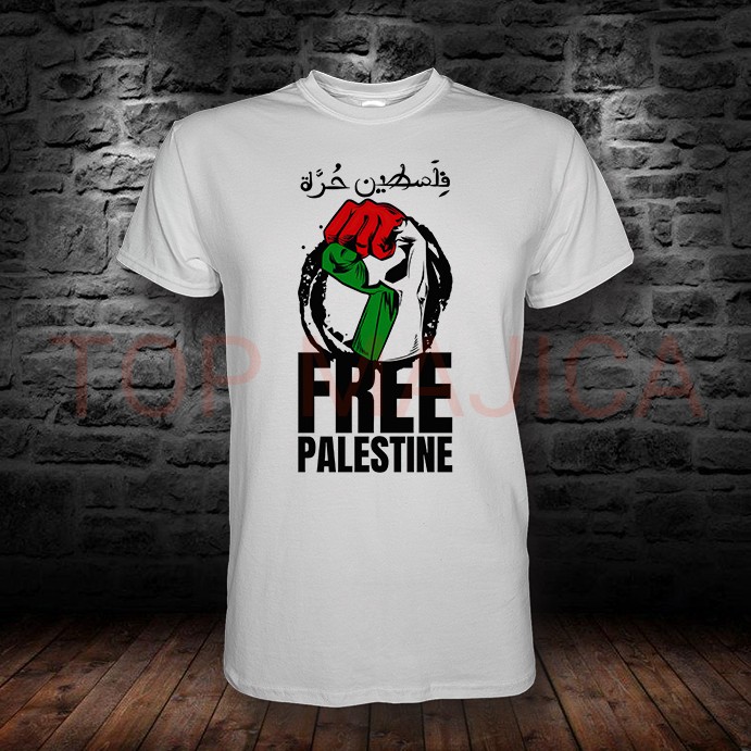 free palestine Free Palestine - Majica bela free palestine