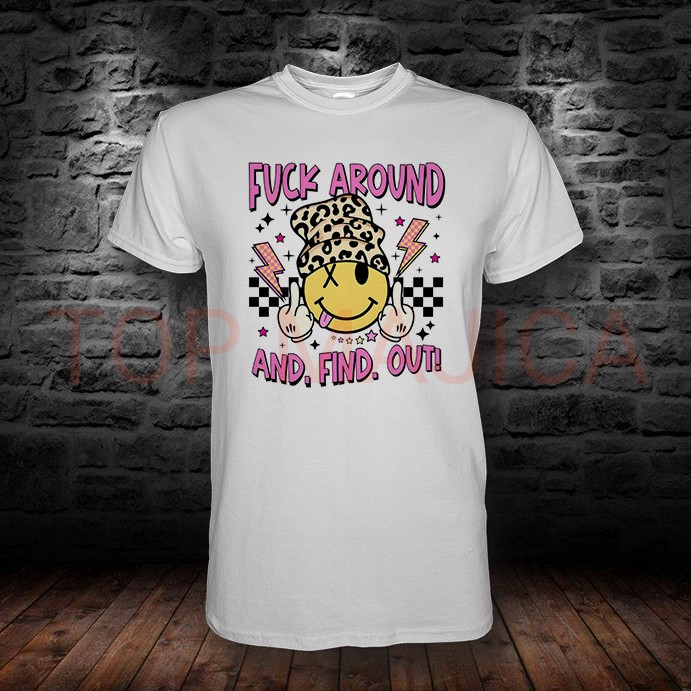fuck around Fuck around - Majica bela fuck around