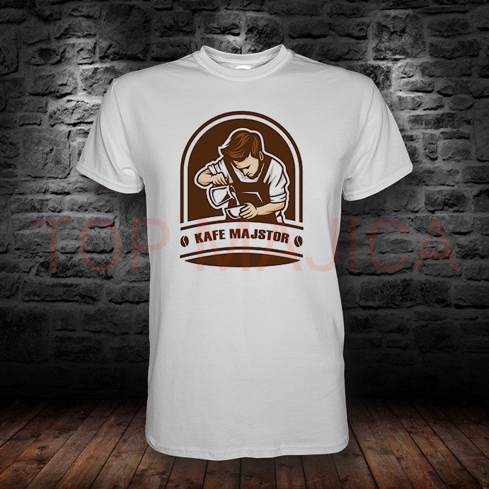 kafe majstor majica Kafe majstor - Majica za bariste kafe majstor majica
