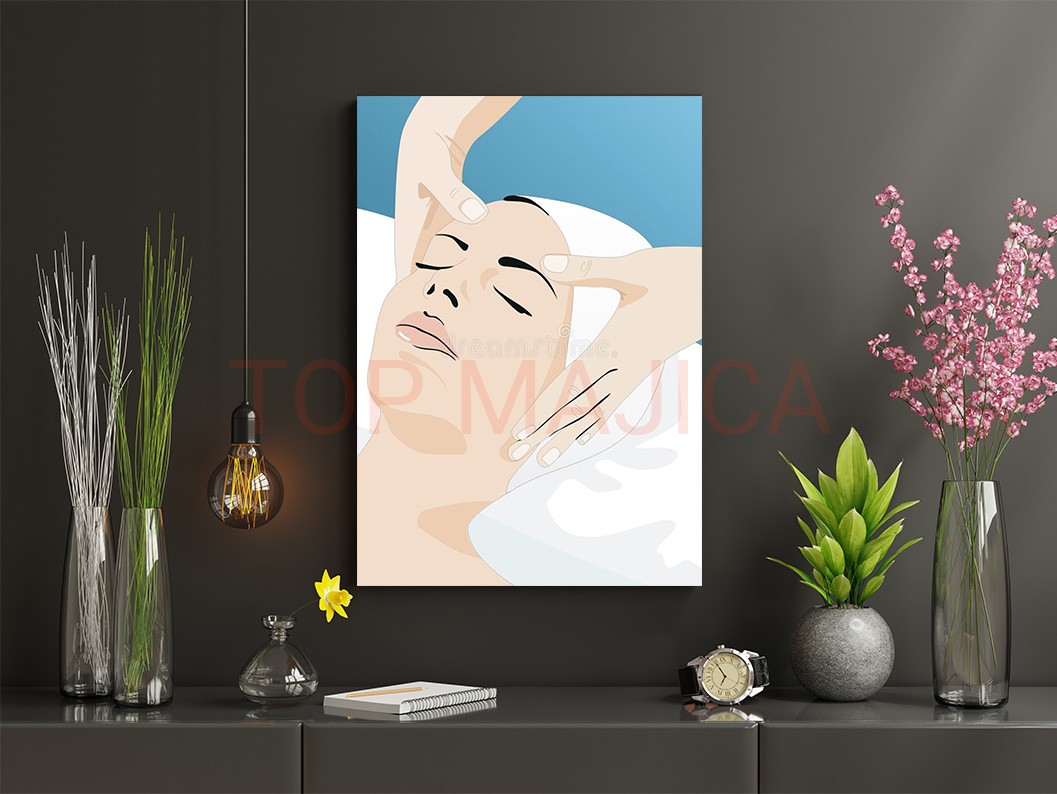 Masaza slika za vas salon - Model 2 massage face