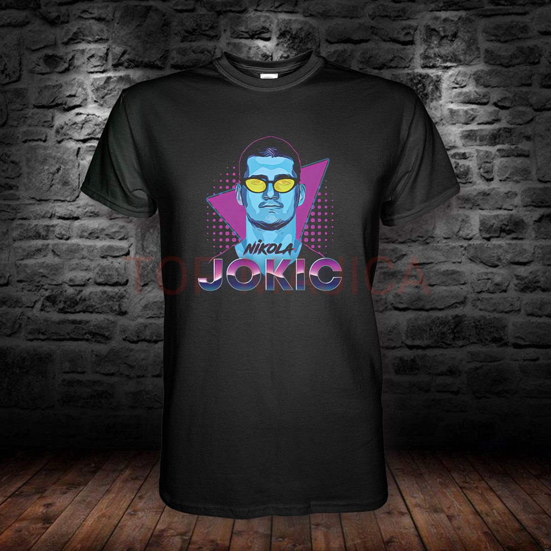 nikola jokic crna majica Nikola Jokic violet art - Majica nikola jokic crna majica
