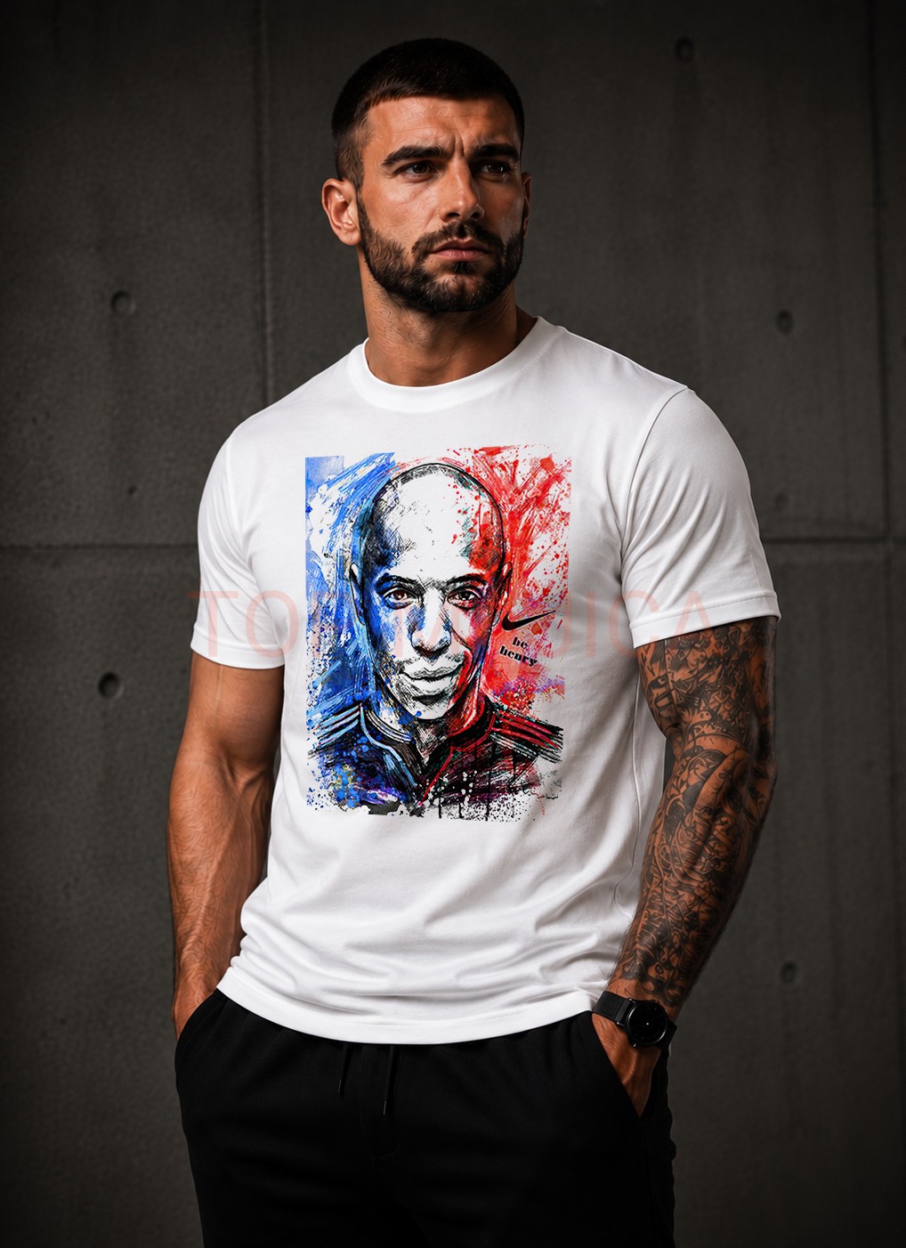 Thienry Henry arsenal art majica thienry henry arsenal art majica