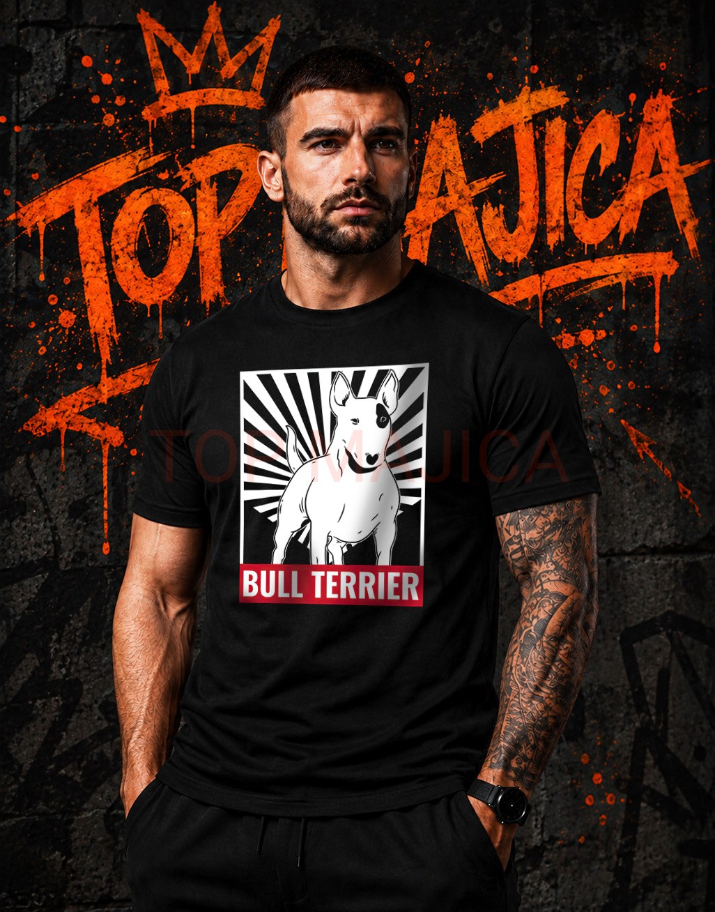 Bull Terrier majica crna top Bull Terrier majica crna top Bull Terrier majica crna top