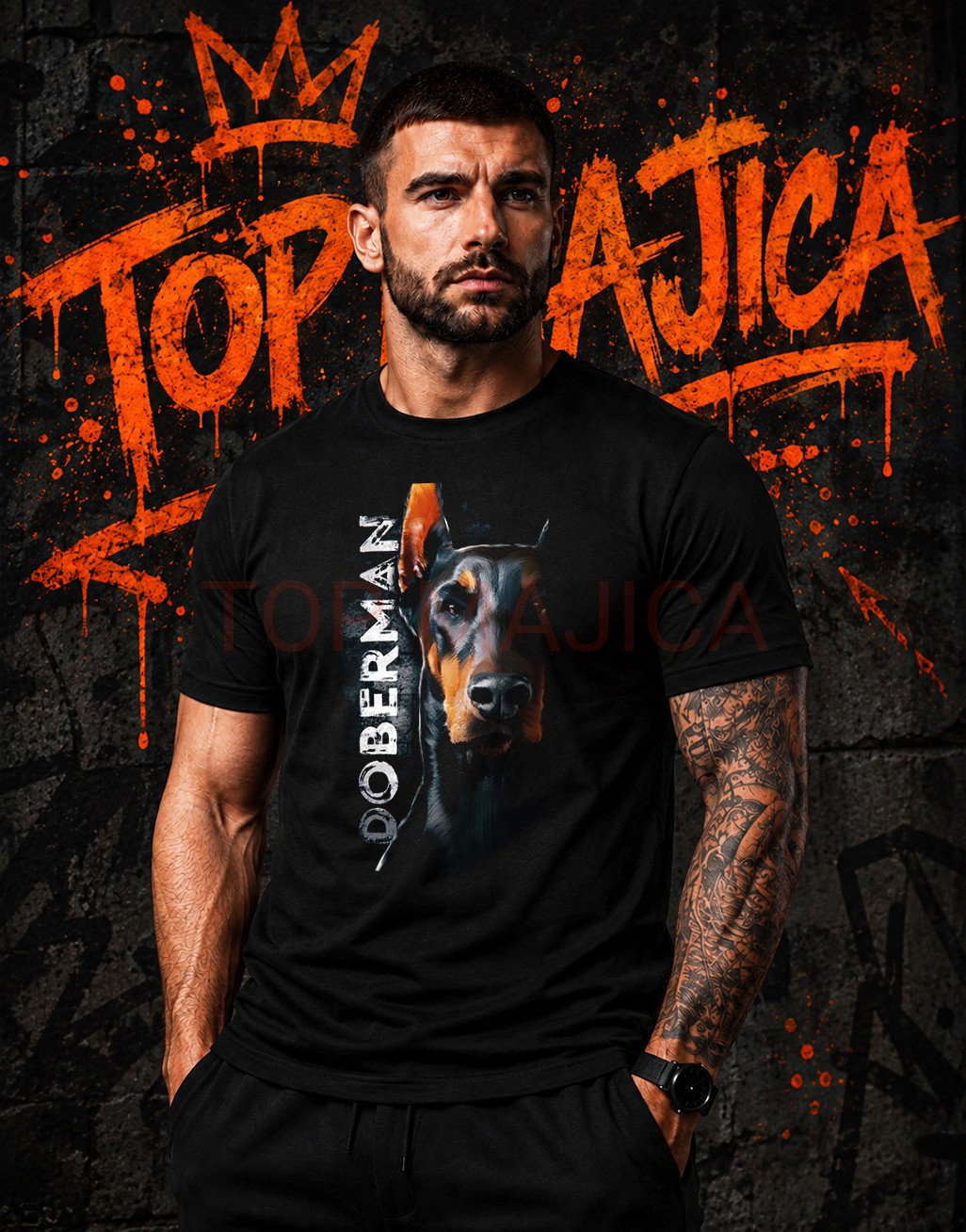 Doberman majica crna Doberman majica crna