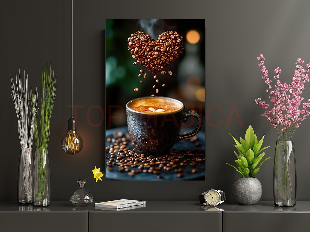 Mock up poster frame in children room,kids room,nursery mockup,b Kafa art slika model 16 Espresso Srce Kafa Slika dimenzije