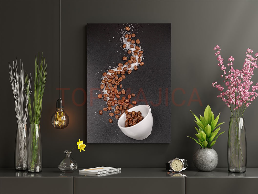 Espresso zrno kafe art slika Espresso zrno slika