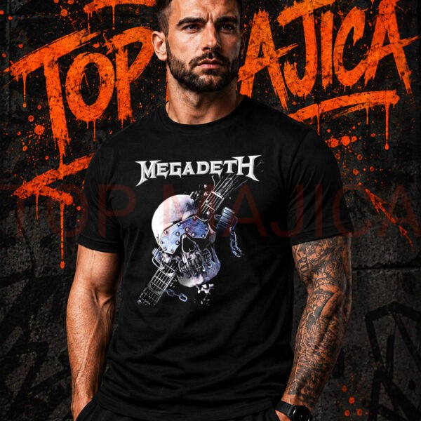 Megadeth Guitar Skull Dark Art majica