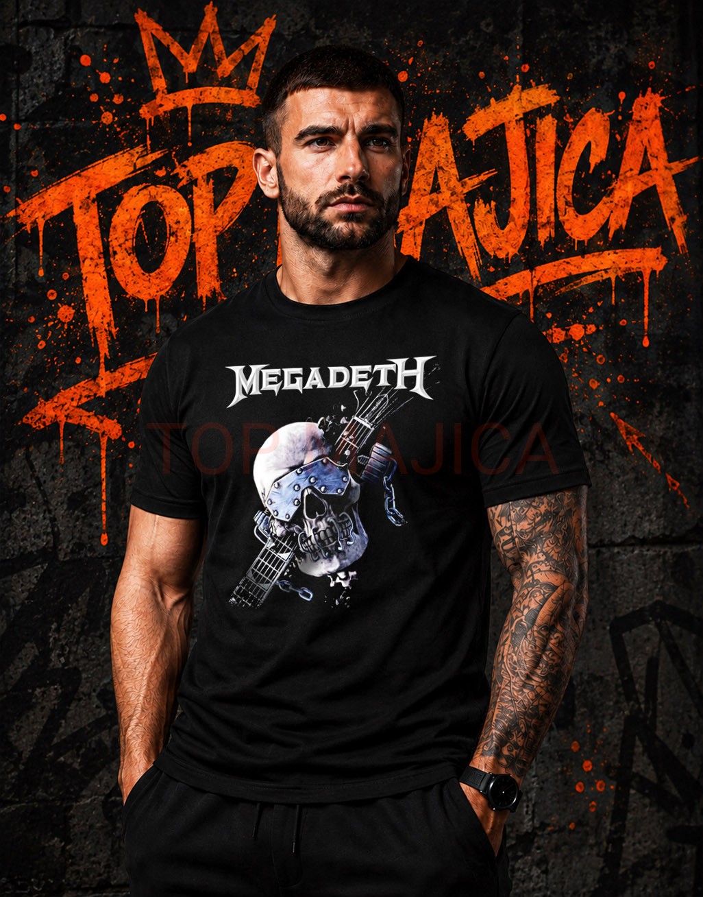 Megadeth Guitar Skull Dark Art majica Megadeth Guitar Skull Dark Art majica Megadeth Guitar Skull Dark Art majica