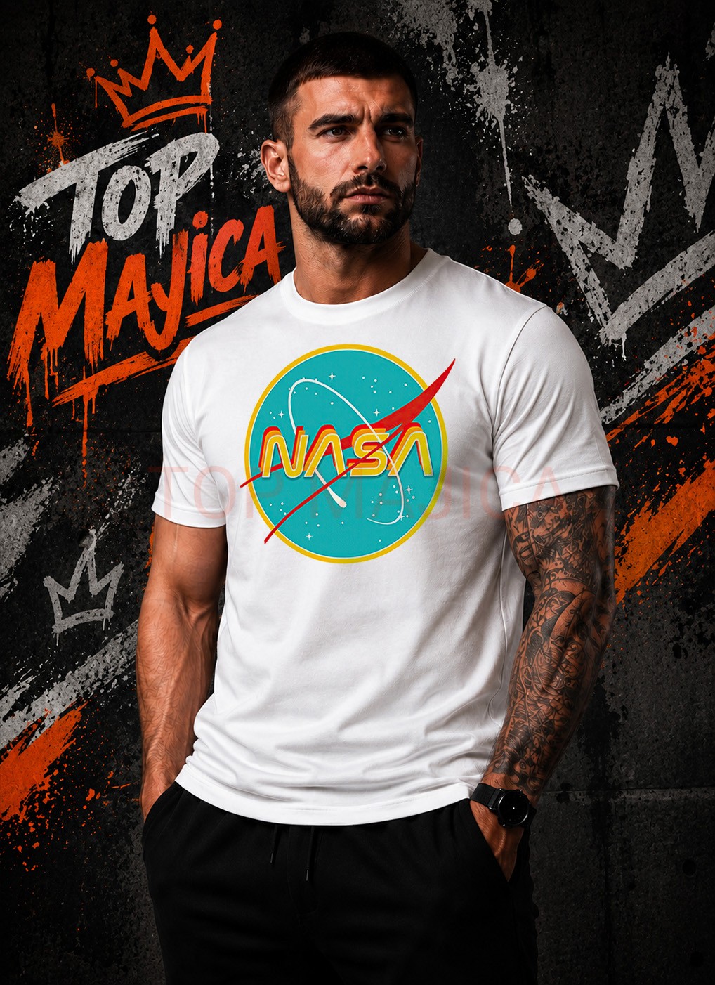 NASA summer edt - majica bela NASA summer edt majica