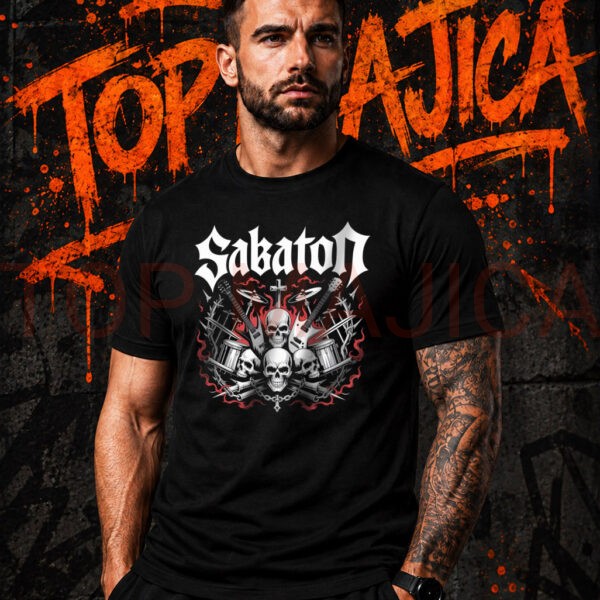 Sabaton majica crna