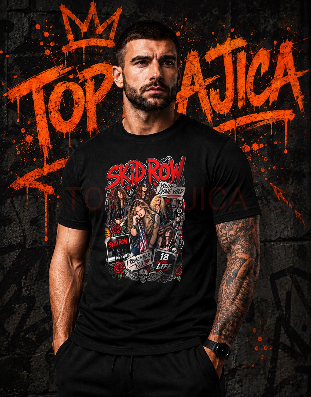 Skid Row majice crne Skid Row majice crne Skid Row majice crne