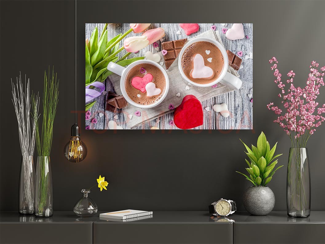 Mock up poster frame in children room,kids room,nursery mockup,b Kafa art slika model 13 coffee lover slika