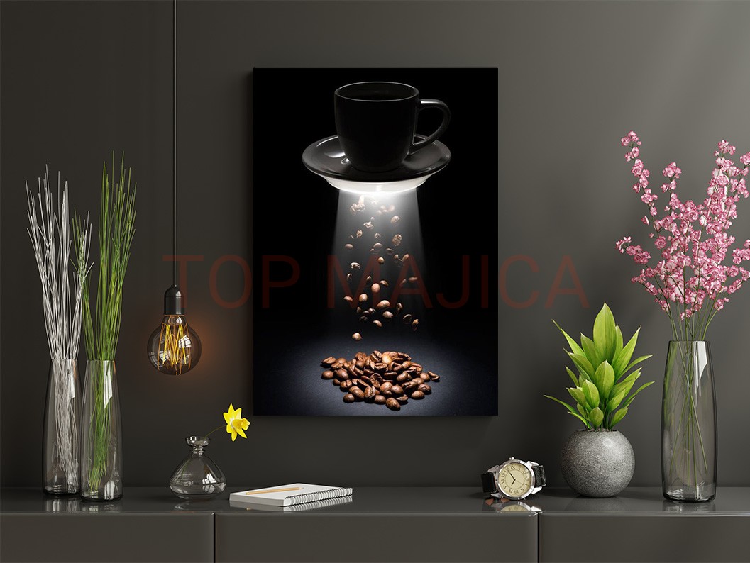 Mock up poster frame in children room,kids room,nursery mockup,b Kafa art slika model 14 coffee nasa
