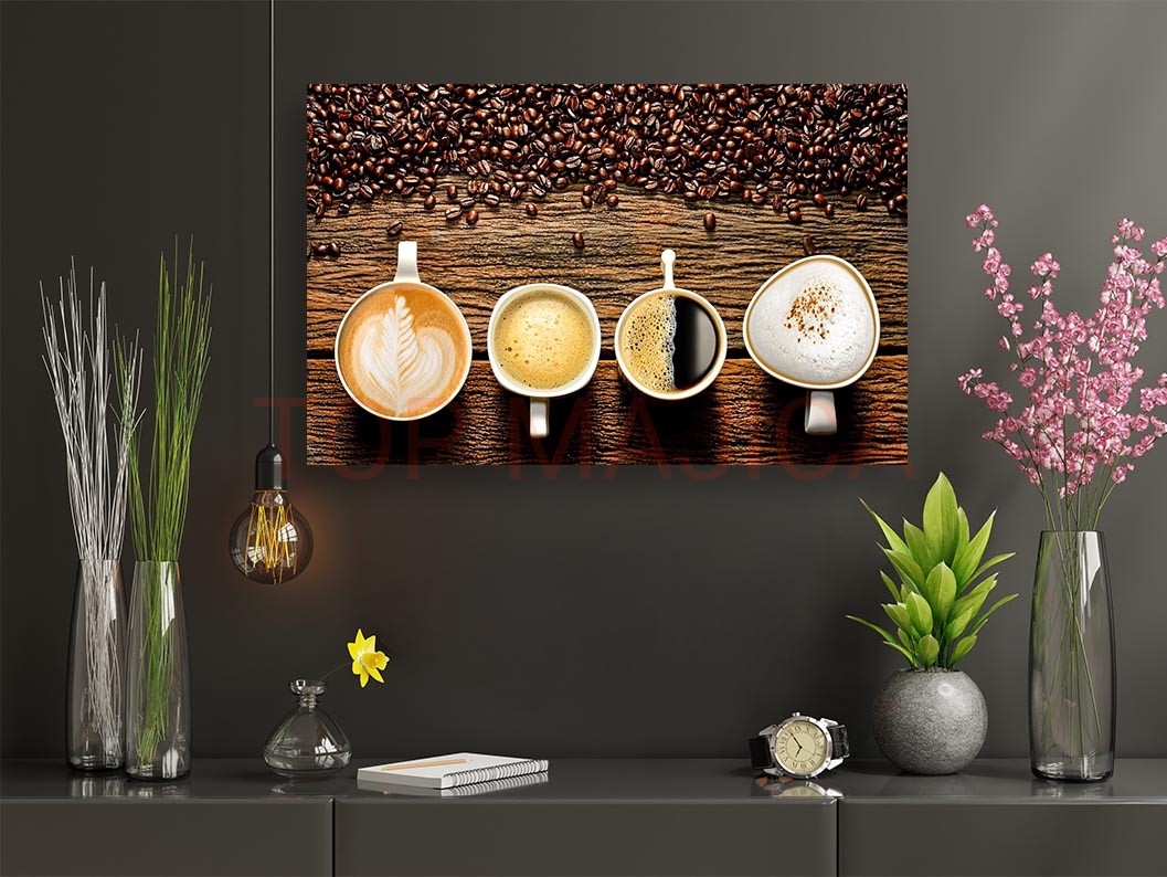 Mock up poster frame in children room,kids room,nursery mockup,b Kafa art slika model 15 coffee selection slika