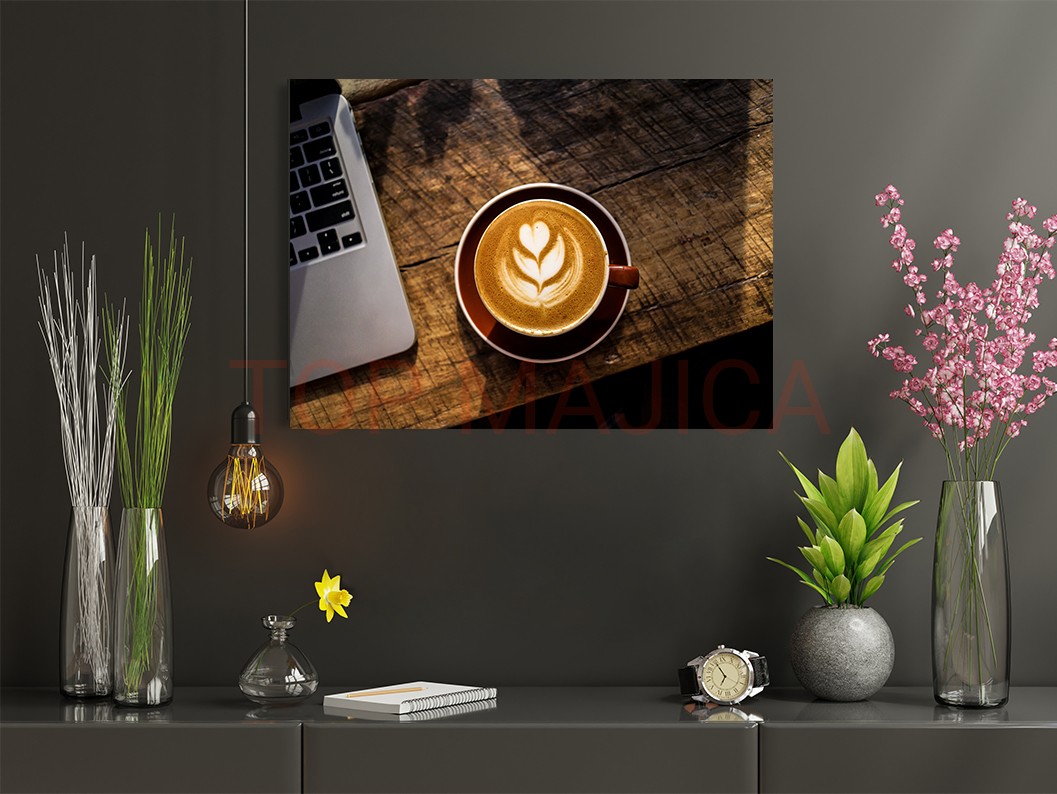 Espresso wood slika espresso art slika