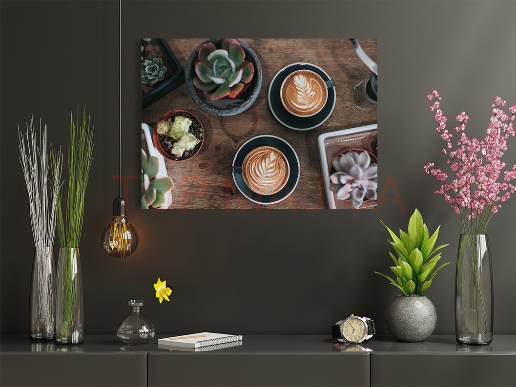 Mock up poster frame in children room,kids room,nursery mockup,b Kafa art slika model 18 espresso kafa slika