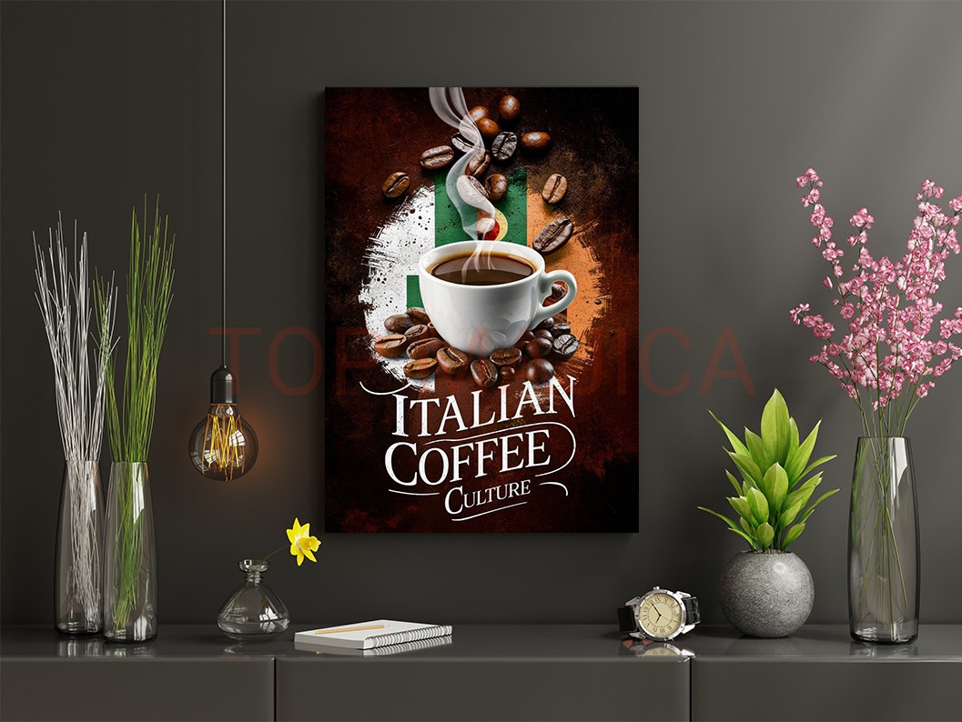 Mock up poster frame in children room,kids room,nursery mockup,b Coffee italian culture slika italian coffee culture slika