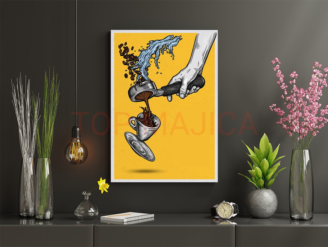 Coffee slika za kafic yellow slika za kafic yellow